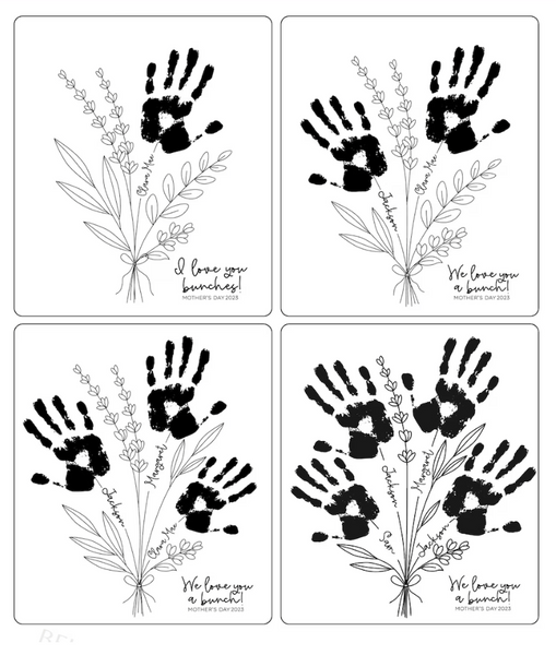 FLOWER HANDPRINT CUSTOM BOUQUET