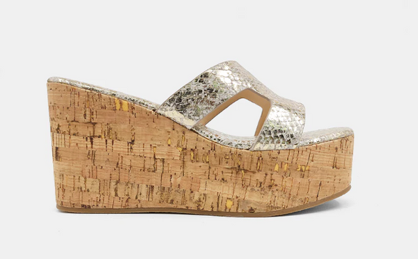 KALINDA METALLIC WEDGE - SHU SHOP
