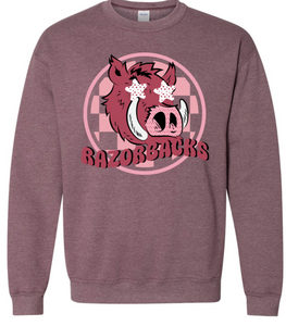 TUSK GROOVY GRAPHIC SWEATSHIRT RAZORBACKS