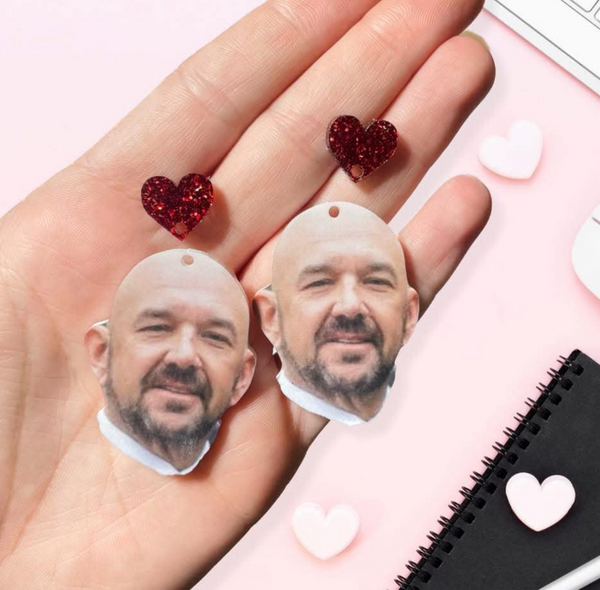 Big Head Heart Earrings
