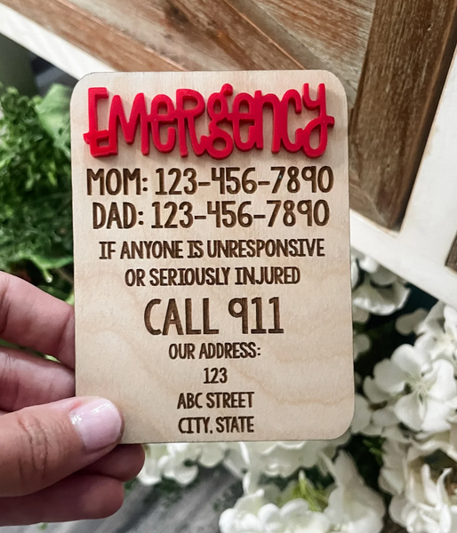 EMERGENCY INFO