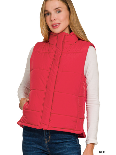 SLEEVELESS QUILTED VEST
