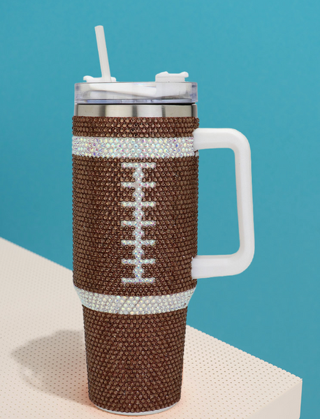 Bling Studded SPORTS 40oz Stainless Steel Tumbler