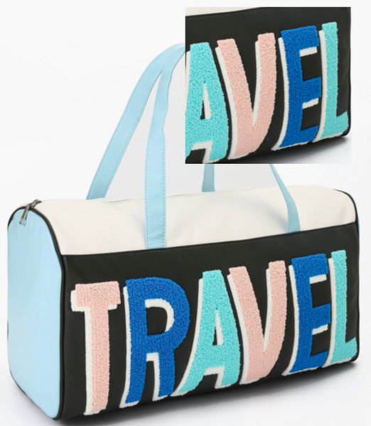 WEEKEND EMBROIDERED DUFFLE BAG