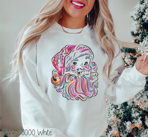 Watercolor Santa Sweatshirt