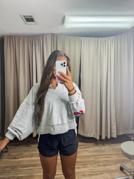 ROLLING S TONES BACK DETAIL SWEATSHIRT