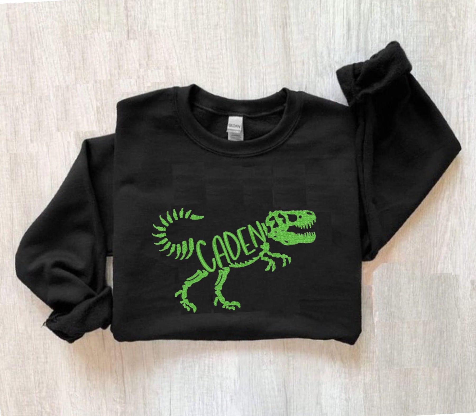 TREX CUSTOM NAME EMBROIDERED TODDLER & YOUTH SWEATSHIRTS