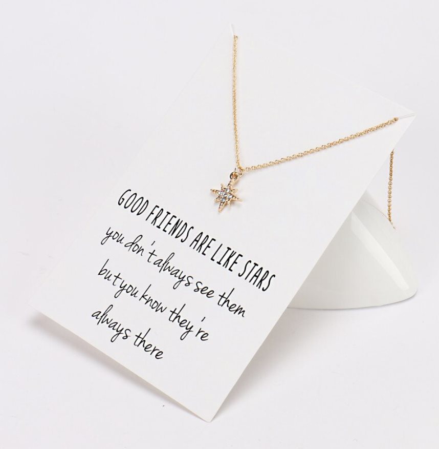 GOOD FRIENDS ARE LIKE STARS NECKLACE