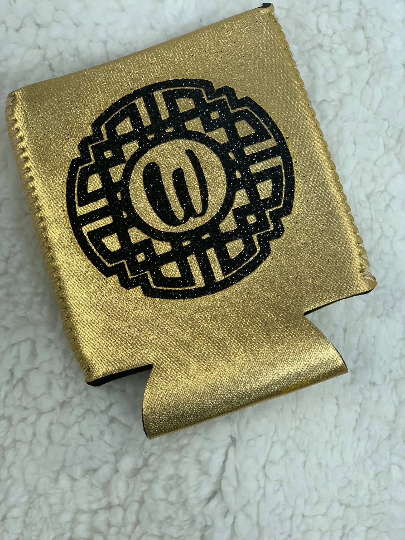 GOLD MONOGRAMMED COOZIE