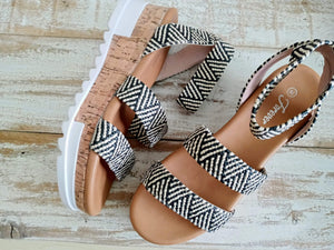 NEUTRAL AZTEC PLATFORM WEDGES