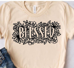 BLESSED FLORAL TEE