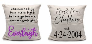 POCKET PILLOWCASE - PILLOW NOT INCLUDED