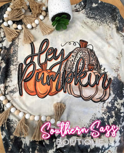 Hey Pumpkin Bleached Graphic Collection