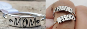 HAND STAMPED RECTANGLE RING