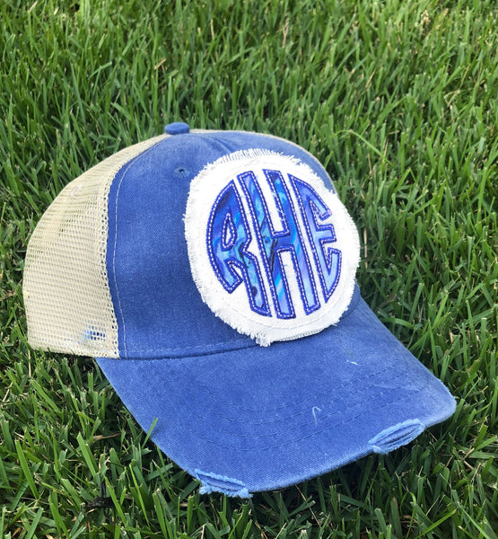 RAGGY PATCH DISTRESSED TRUCKER HAT