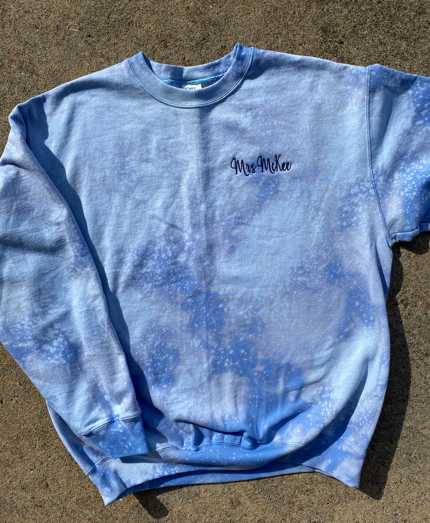 PERSONALIZED NAME BLEACHED SWEATSHIRT