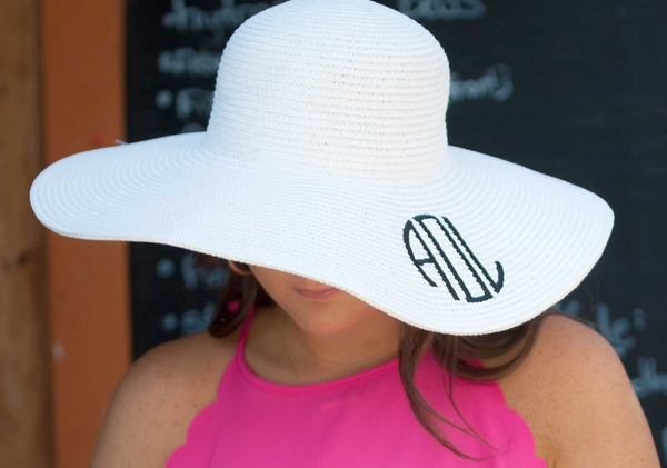 EMBOIDERED FLOPPY HAT * FREE EMBROIDERY