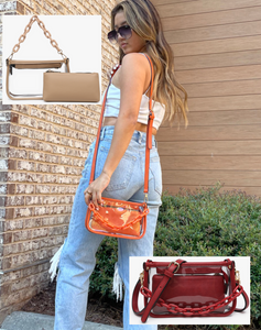 JESSICA CLEAR CROSSBODY