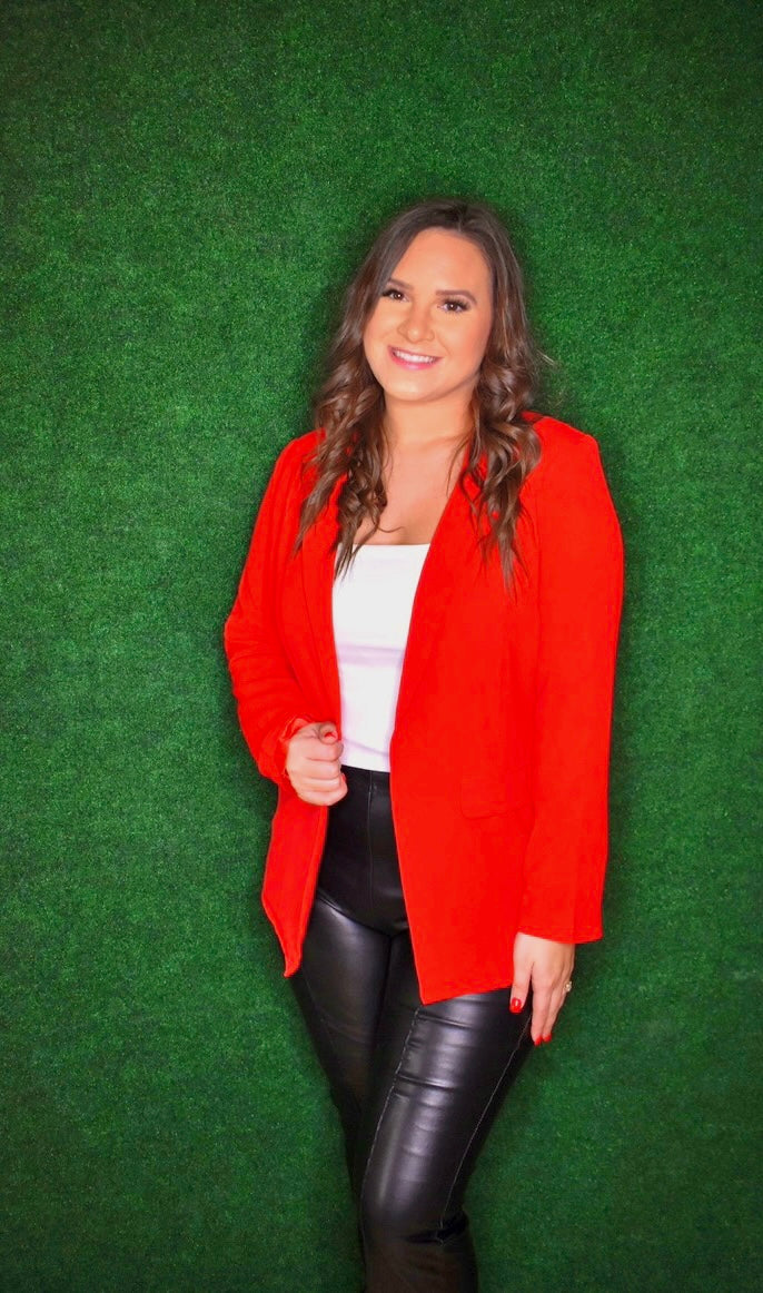 RUBY RED BLAZER