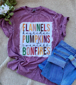 FLANNELS • PUMPKINS • BONFIRES GRAPHIC TEE
